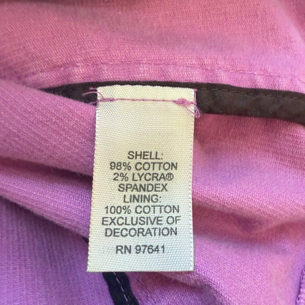 Vintage J. Jill Corduroy Blazer Jacket Women's Small Pink Classic Preppy Career - Picture 14 of 15